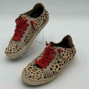 Dolce Vita Zalen Leopard Print Calf Hair Sneakers